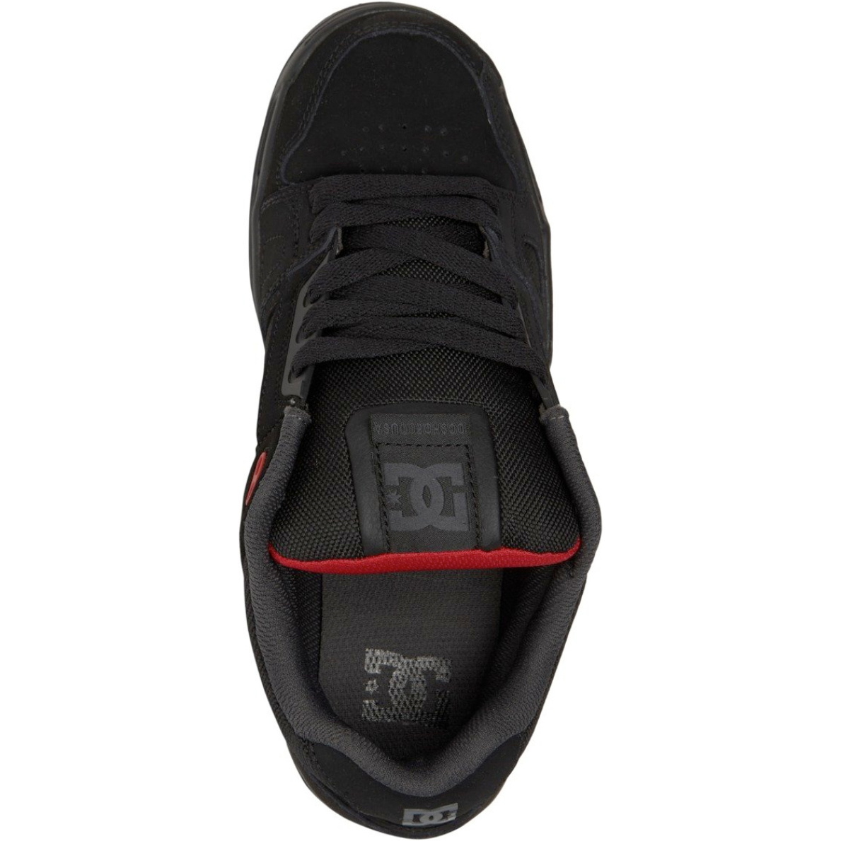 2026 DC Shoes Stag Trainers 320188 - Black / Grey / Red